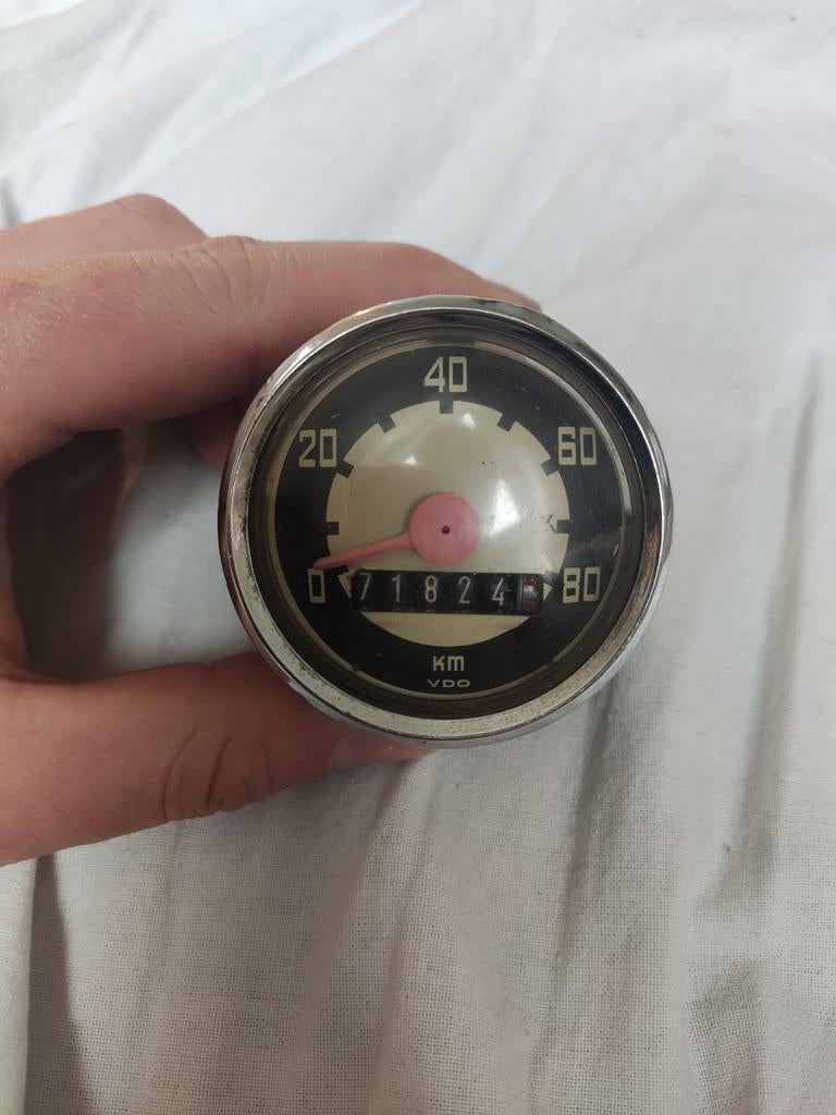 Kilometerteller snelheidsmeter VDO Kreidler Puch, Fietsen en Brommers, Brommeronderdelen | Kreidler, Ophalen of Verzenden, Gebruikt