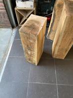 Eiken sokkel sokkels 2 stuks, Huis en Inrichting, Woonaccessoires | Zuilen en Pilaren, Ophalen, Zo goed als nieuw