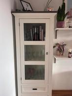 Haco Toulouse beige/bruin vitrinekast en salontafel, Ophalen, 50 tot 100 cm, Zo goed als nieuw, 150 tot 200 cm