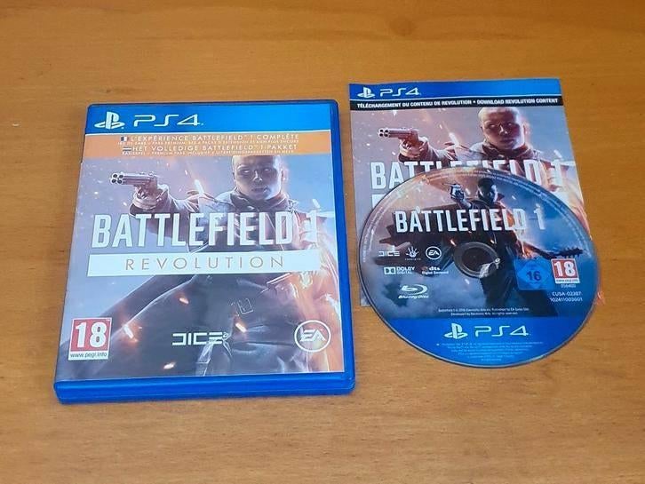 PS4 | Battlefield 1 Revolution, Spelcomputers en Games, Games | Sony PlayStation 4, Gebruikt, Vanaf 18 jaar, Shooter, 1 speler