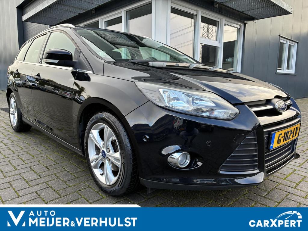 Ford Focus Wagon 1.0 EcoBoost 125 PK Titanium | NAVI | CRUIS, Auto's, Ford, Euro 5, Gebruikt, Zwart, Zwart