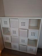 IKEA Kallax kast 16 vakken met 12 bakken, Ophalen, Gebruikt