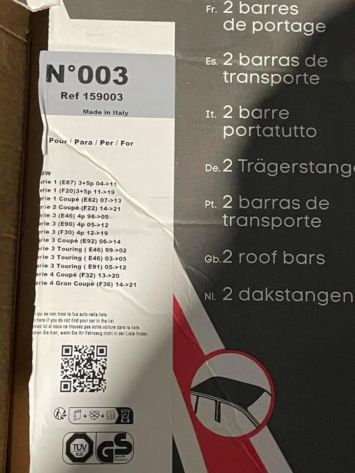 Dakrail voor diverse BMW modellen (EasyOne Evo), Auto diversen, Dakdragers, Zo goed als nieuw, Ophalen of Verzenden