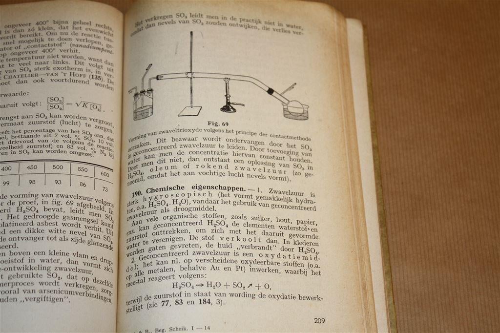 Beginselen der scheikunde. Deel 1. Meurs, 1949., Ophalen of Verzenden, Gelezen, Natuurwetenschap