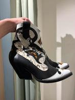 Zara leren laarzen 41, Ophalen of Verzenden, Zo goed als nieuw, Zwart, Hoge laarzen