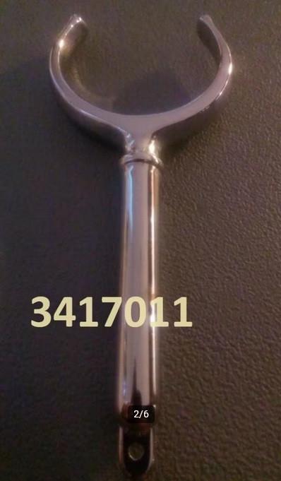 Chromen roeidollen en roeidolhouders. Pendiameter 12 mm., Watersport en Boten, Accessoires en Onderhoud, Ophalen of Verzenden