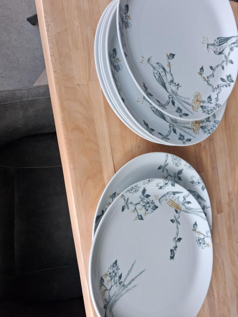 Vivo Villeroy&Boch Group 4 borden vogelprint AH, Ophalen