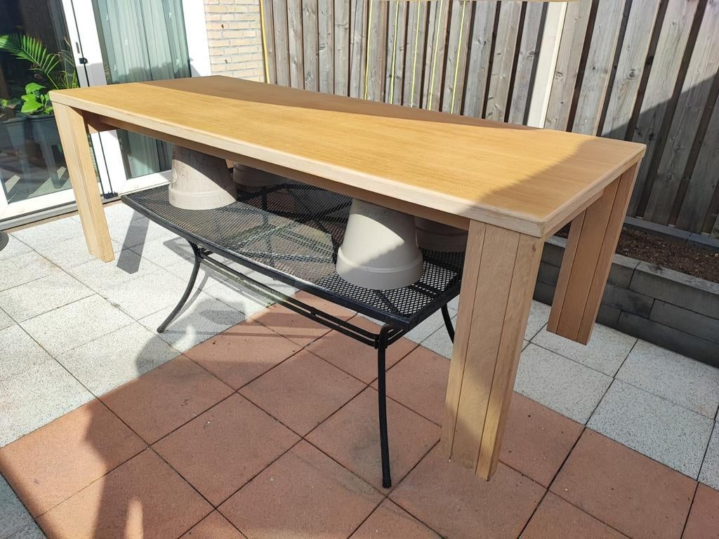 Uitschuifbare eettafel van eikenhout (220-290cm), Huis en Inrichting, Tafels | Eettafels, Ophalen of Verzenden