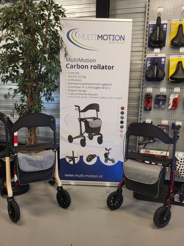Rollators van MultiMotion lichtgewicht  carbon rollator., Ophalen of Verzenden