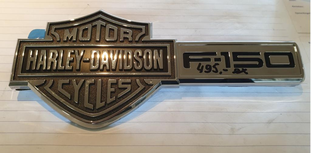 F150 Harley Davidson edition achterklep embleem 2006-2007, Info@kwparts.com, Ford USA, Nieuw, KWparts