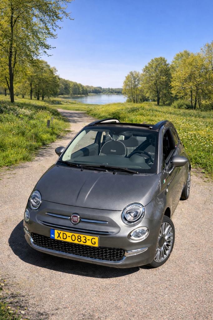 Fiat 500C 1.2 69pk Lounge Aut Cabrio Airco Cruise PDC APK’27, Auto's, Fiat, 1242 cc, 4 cilinders, Particulier, Cruise Control