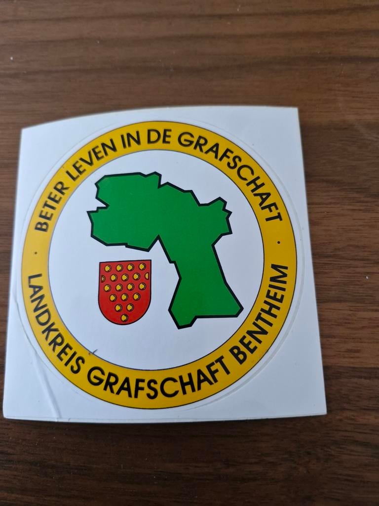 6554 Sticker: Beter Leven in de Grafschaft Bentheim, Ophalen of Verzenden