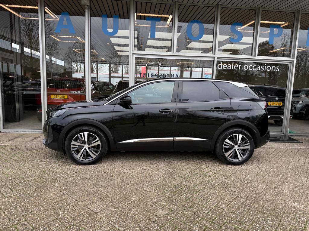 Peugeot 3008 1.6 HYbrid PHEV Allure Pack Business 225PK / NA, Auto's, Peugeot, Gebruikt, Zwart, Leder en Stof, Zwart