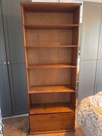 IKEA Leksvik Boekenkast Grenenhout met Lade, Huis en Inrichting, Kasten | Boekenkasten, Ophalen, 200 cm of meer, 50 tot 100 cm