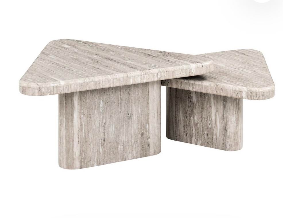 Salontafel set Dwayne van Richmond Interiors - Marmer, Huis en Inrichting, Tafels | Salontafels, Ophalen, Overige materialen, 50 tot 100 cm