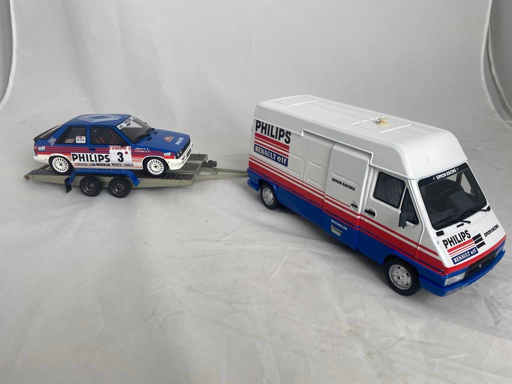 Otto Philips Renault rally service set 1:18, Hobby en Vrije tijd, Modelauto's | 1:18, Ophalen of Verzenden, Nieuw, Auto, OttOMobile