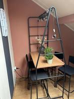 Bar tafel/hoge tafel met bar krukken, Ophalen, Zo goed als nieuw