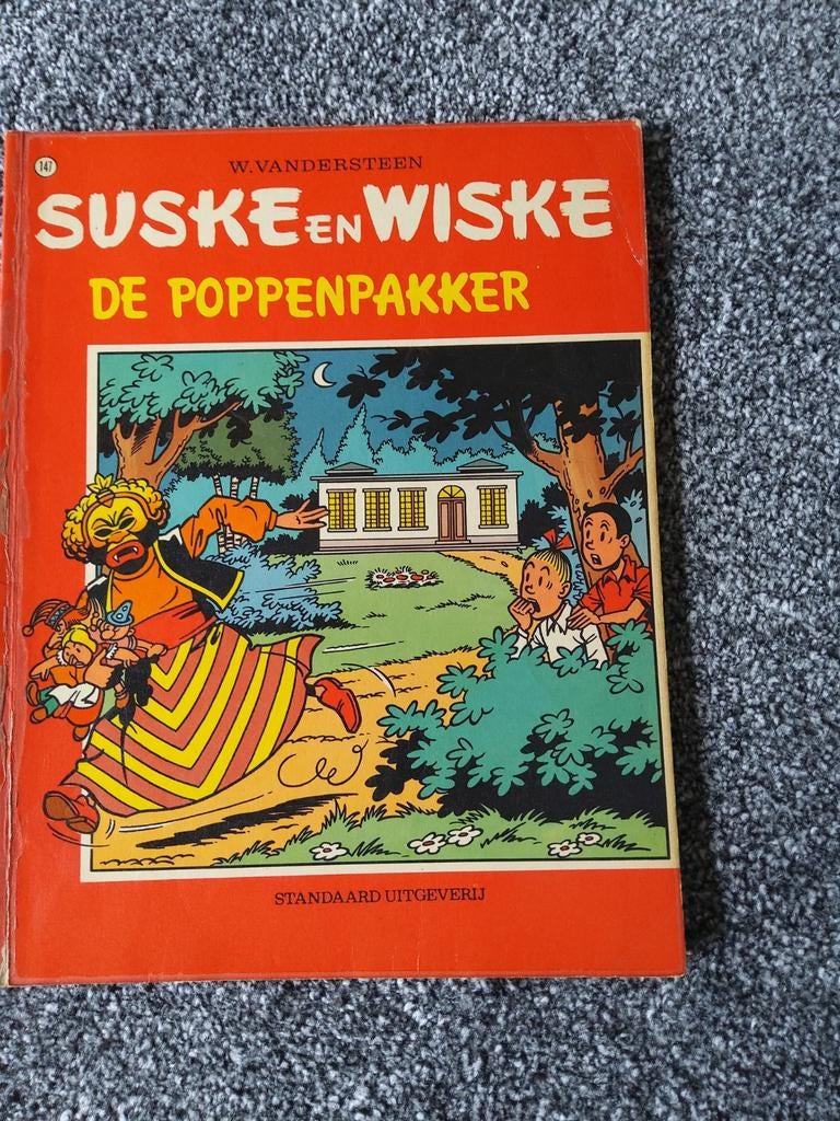 Suske en Wiske:  De poppenpakker  1974, Boeken, Eén stripboek, Ophalen of Verzenden, Gelezen
