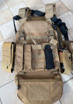 Airsoft Tactisch Vest met Accessoires - Tan, Ophalen of Verzenden, Overige soorten, Overige gebieden, Overige typen