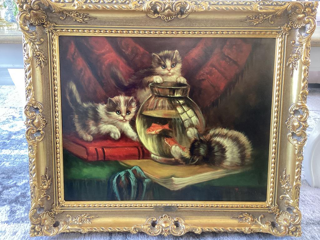 Poezenschilderij, Ophalen