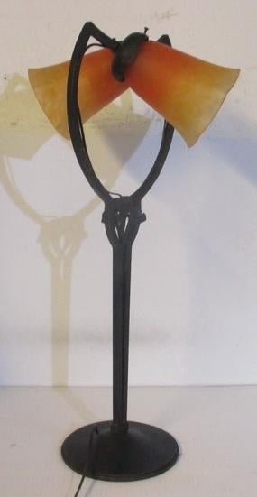 uitzonderlijke art nouveau lamp Paul Kiss Charles Schneider, Antiek en Kunst, Ophalen