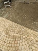31m2 cobblestones/koppelstones ligt klaar voor afhaal, Tuin en Terras, Tegels en Klinkers, Ophalen, Gebruikt, Klinkers, 10 m² of meer