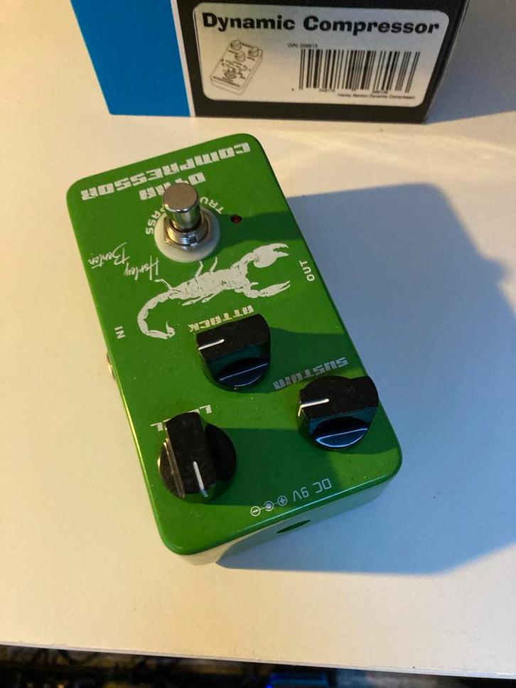 Harley Benton Dynamic Compressor gitaarpedaal, Muziek en Instrumenten, Effecten, Zo goed als nieuw, Compressor, Ophalen of Verzenden