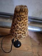 Tafellamp met luipaardprint kap, Ophalen of Verzenden, Gebruikt, Retro, Exotisch, Speels