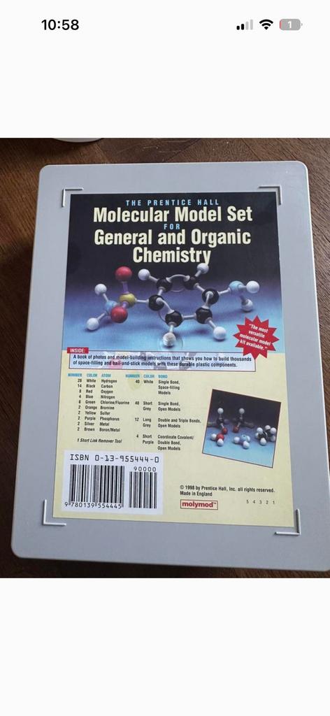 Molecular model set, Boeken, Ophalen of Verzenden, Zo goed als nieuw