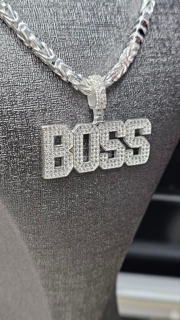 Prachtige Boss zilver hanger, Ophalen of Verzenden, Nieuw, Goud, Zilver