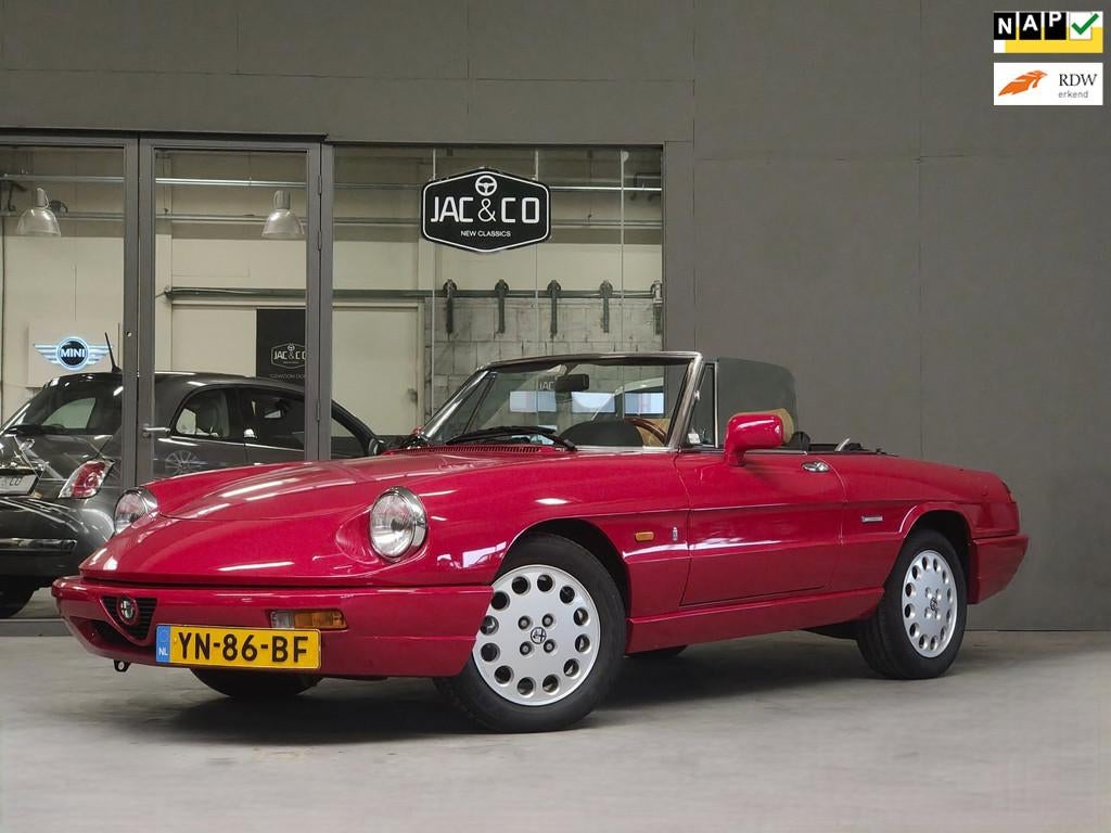 Alfa Romeo Spider 2.0 QV NAP Zeer nette staat, Auto's, Alfa Romeo, 1965 cc, Achterwielaandrijving, Gebruikt, Beige
