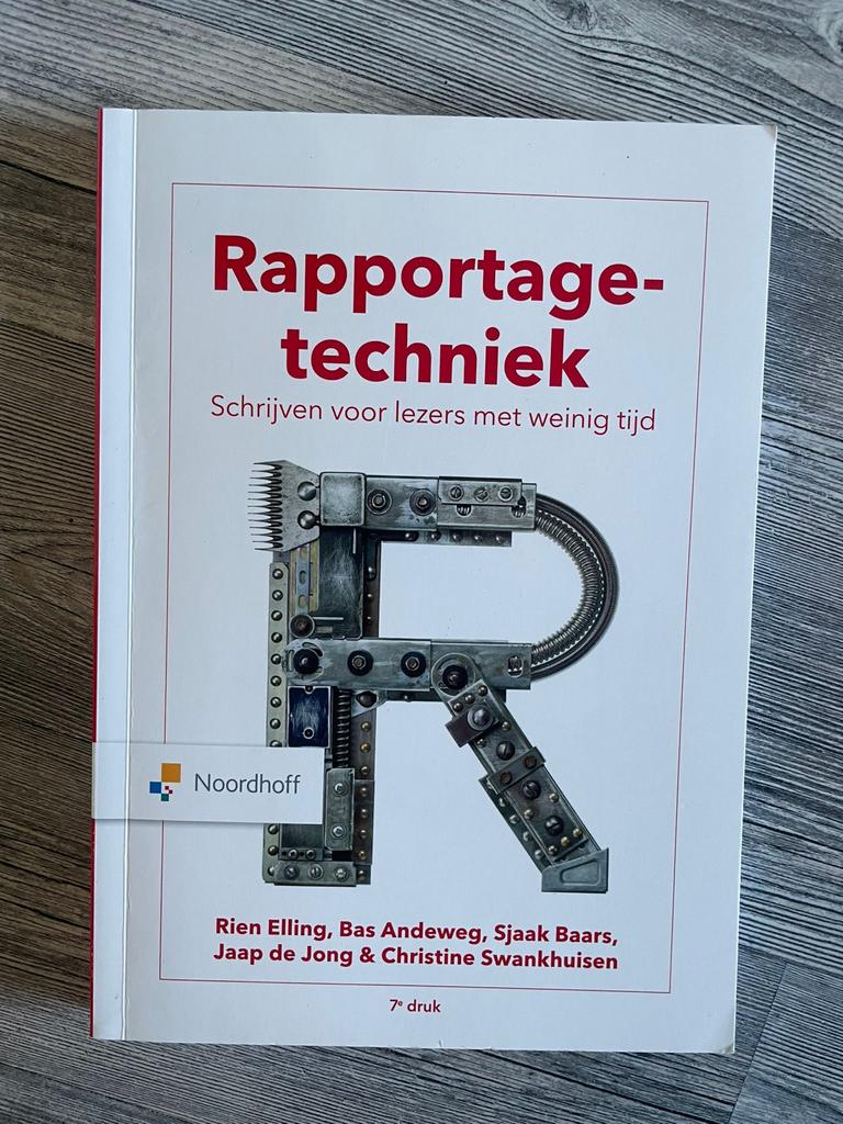 Rapportagetechniek: Schrijven voor lezers met weinig tijd, Ophalen, Gamma, Gelezen, HBO