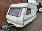 Hylander 380 caravan goede staat met voortent, Overige merken, 2 aparte bedden, Rondzit, Tot en met 2