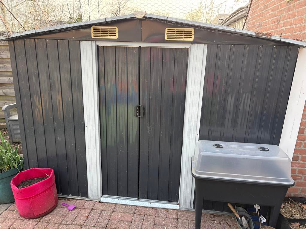 Tuinhuisje, Tuin en Terras, Tuinhuis, Zonder ramen, Metaal, Ophalen