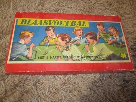 Vintage Blaasvoetbalspel, Hobby en Vrije tijd, Gezelschapsspellen | Overige, Vijf spelers of meer, Ophalen of Verzenden, Zo goed als nieuw