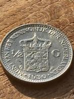 Halve Gulden 1930 - Koningin Wilhelmina Zilver, Postzegels en Munten, Munten | Nederland, ½ gulden, Zilver, Ophalen of Verzenden
