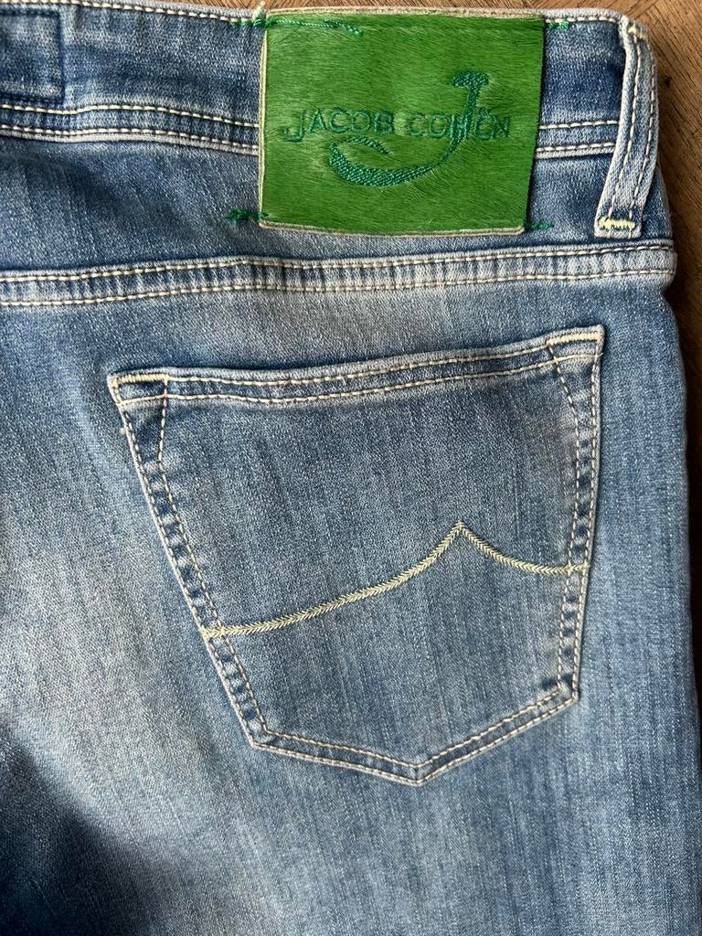 Jacob Cohen PW688C jeans maat 36, ingekort, Kleding | Heren, Spijkerbroeken en Jeans, Ophalen of Verzenden, Gedragen, Blauw, W33 - W34 (confectie 48/50)
