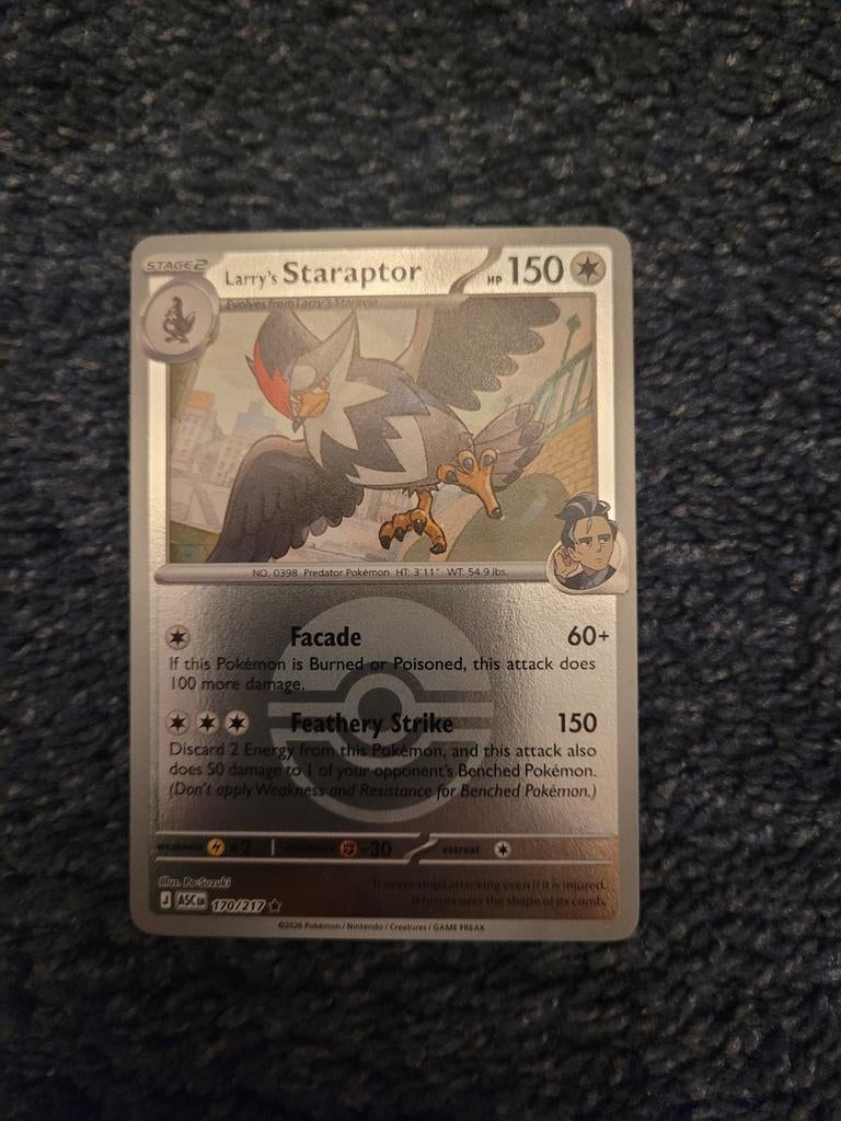 Ascended heroes Staraptor reverse pokeball, Ophalen of Verzenden, Zo goed als nieuw