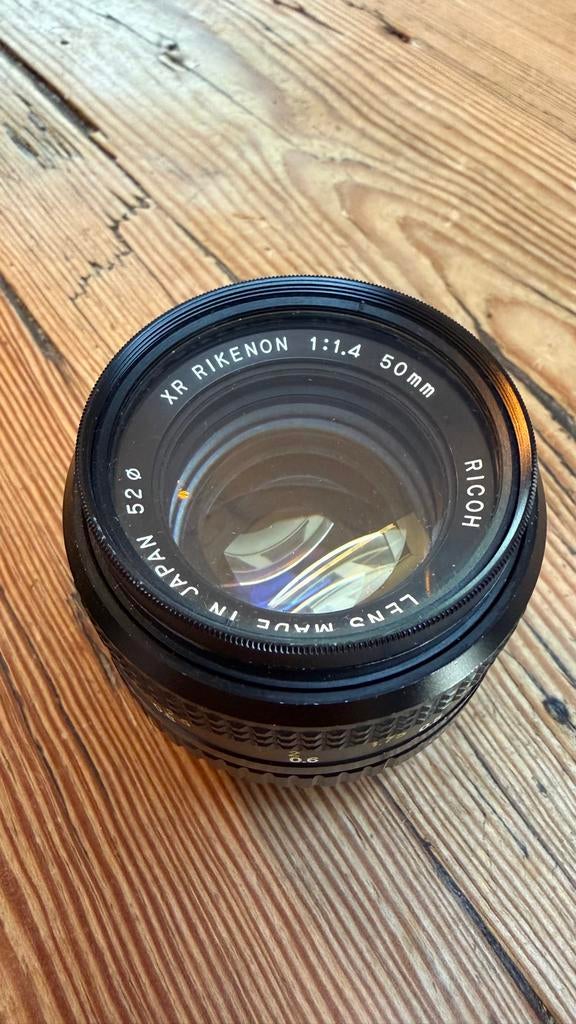 XR Rikenon 50mm f/1.4 lens - Ricoh, Audio, Tv en Foto, Fotografie | Lenzen en Objectieven, Gebruikt, Standaardlens, Ophalen of Verzenden