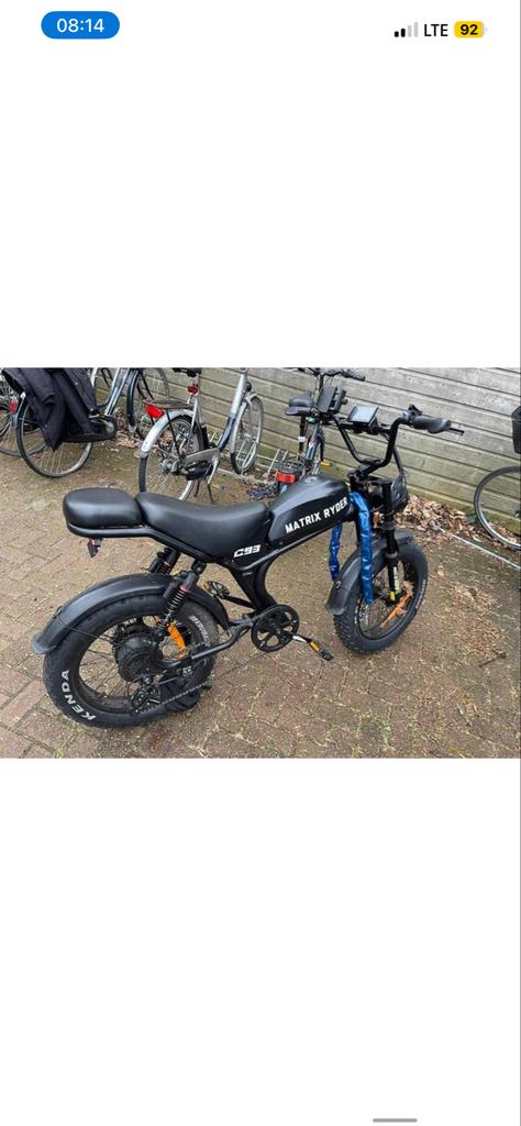 Matrix Ryder C93 Fatbike, Ophalen of Verzenden, Gebruikt, 50 km per accu of meer, Overige merken