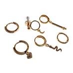 Luxe Oorbellen Set-6 stuks + Bedels Hart, Maan, Slang & Meer, Met kristal, Overige materialen, Hangers, Birgitta-Gracht 33, 6465 EL Kerkrade, Nederland