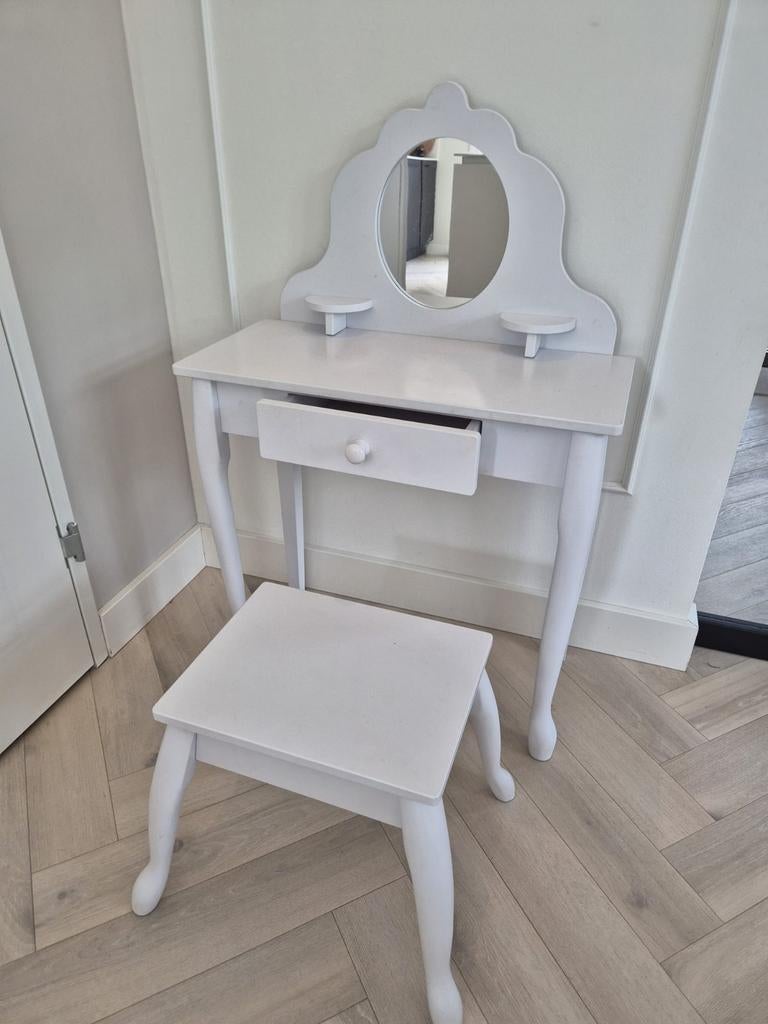KidKraft Make-up Tafel voor Kinderen met Krukje, Ophalen, Gebruikt, Tafel