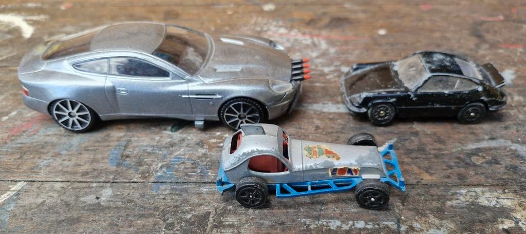 Corgi metalen oldtimers - Aston Martin, Porsche, Super Stock, Ophalen of Verzenden, Gebruikt, Auto
