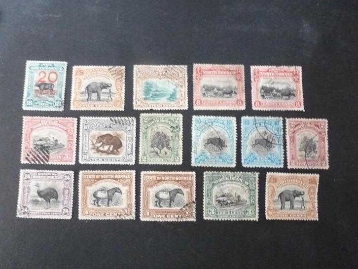 Engelse kolonie. North -Borneo  1901 -1928, Postzegels en Munten, Postzegels | Azië, Gestempeld, Zuidoost-Azië, Verzenden