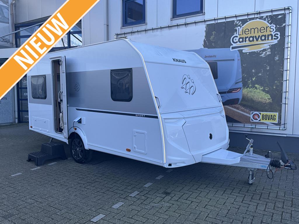 Knaus Sport 450 FU NIEUW MODEL, Caravans en Kamperen, Rondzit, Bedrijf, Overige typen, 4 tot 5 meter