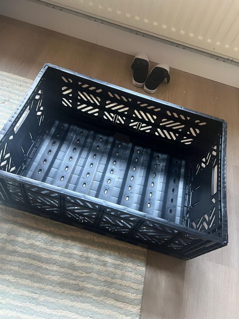 AyKasa Inklapbare Krat - Handige Opbergoplossing, Gebruikt, Opvouwbaar, 50 tot 75 cm, Minder dan 35 cm