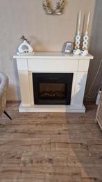 Witte elektrische sfeerhaard, Ophalen of Verzenden, Zo goed als nieuw, Vrijstaande haard, Elektrische haard