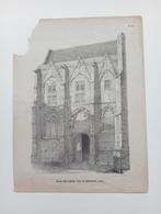 Johannes van Liefland ingang Domkerk litho circa 1850, Ophalen of Verzenden