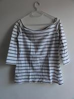 Top bruin/wit gestreept H&M L, Bruin, Zara, Maat 42/44 (L), Ophalen of Verzenden