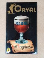 Orval Trappistenbier Vintage Glacoide Reclamebord 1978, Ophalen, Gebruikt, Reclamebord, Plaat of Schild, Overige merken